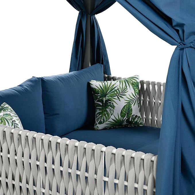Outdoor Patio Sunbed Lounger - Image 9