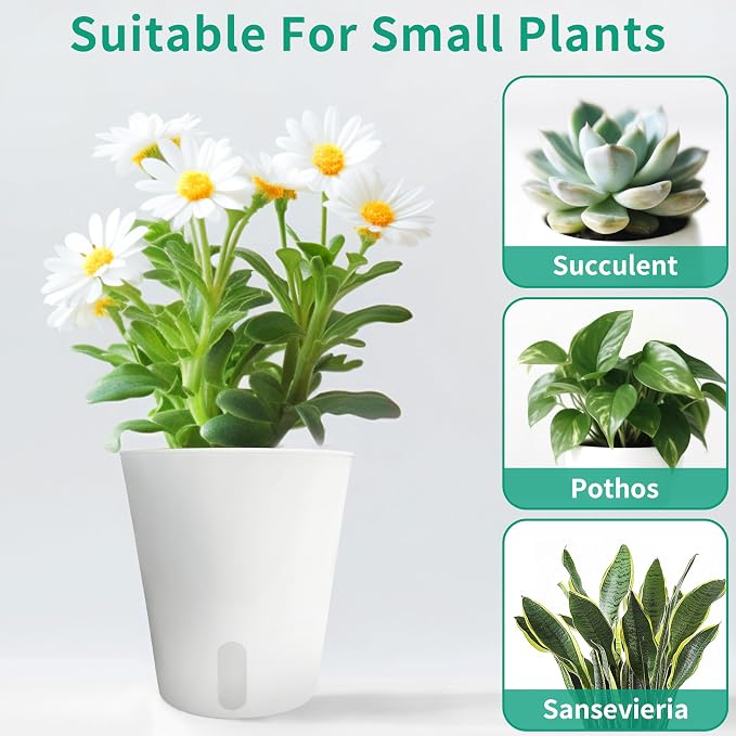 TCBWFY 4 Inch Self Watering Pots - Image 5