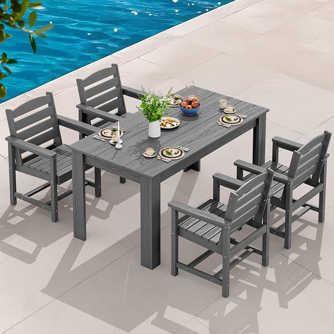 SERWALL Patio Dining Set for 4, Outdoor Dining Sets for 4 Person - Image 8