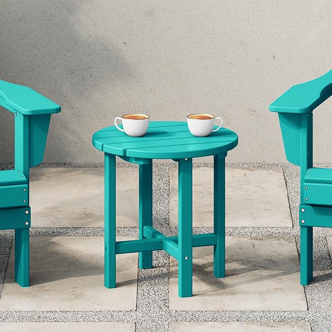 WestinTrends Dylan Adirondack Round Outdoor Side Table - Image 2