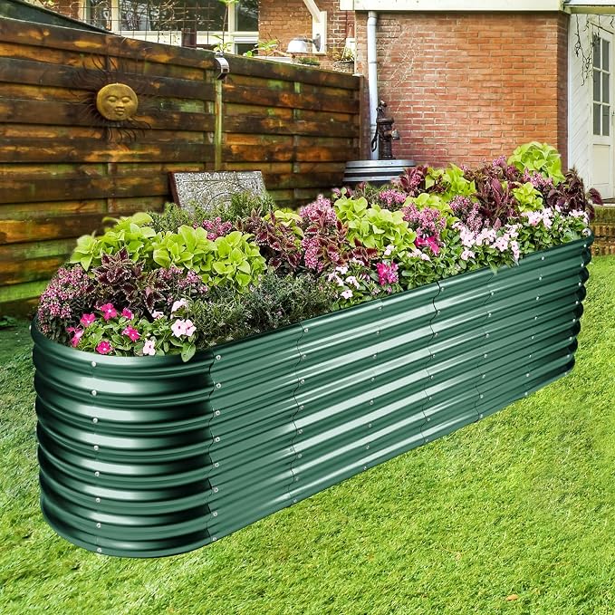 Land Guard 8×2×2ft Galvanized Raised Garden Bed Kit, Raised Garden Boxes Outdoor - Image 5
