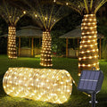 Solar Rope Lights, 66ft 200LED Solar String Lights, 8 Modes Waterproof Solar by Jnaurb