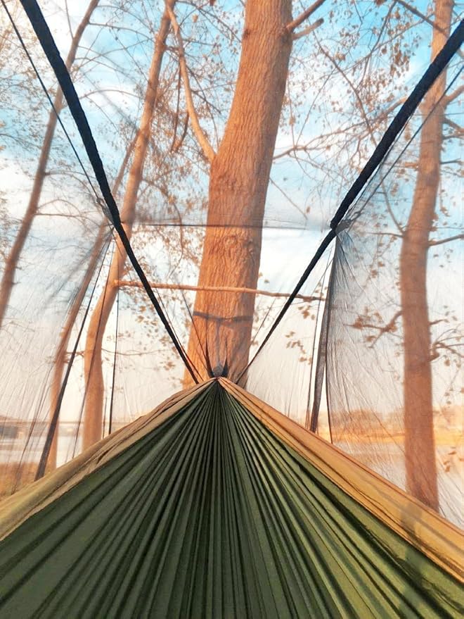 Sunyear Camping Hammock, Portable Single & Double Hammock - Image 5