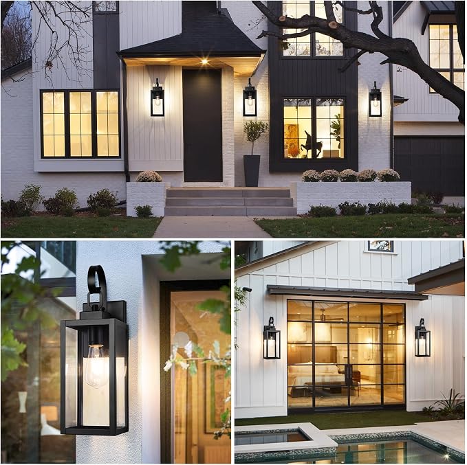 BesLowe 16.5“ Outdoor Wall Light Fixture, Exterior Lighting Fixture Wall Mount - Image 7