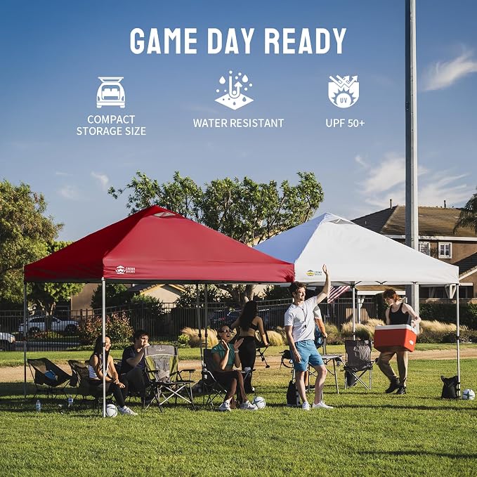 CROWN SHADES 12x12 Pop Up Canopy Outside Canopy, Patented One Push Tent Canopy - Image 8