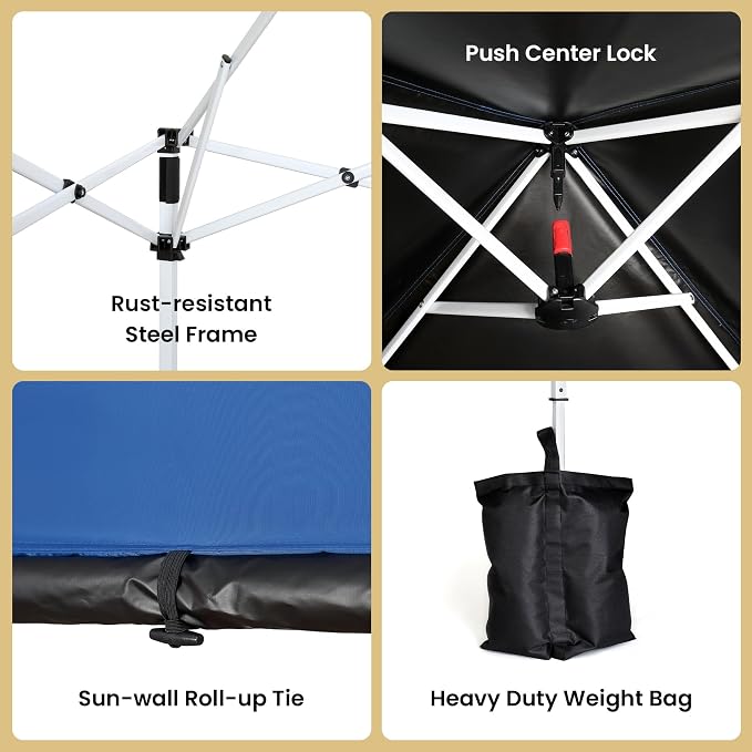 ARROWHEAD OUTDOOR 6'x6' Backpack Pop-up Canopy - Image 7