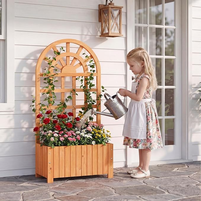 Giantex Wooden Raised Garden Bed - Image 2