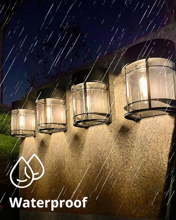 Solar Fence Lights Outdoor, 8 Pack Waterproof Solar Lights Outdoor, Outdoor - Image 6