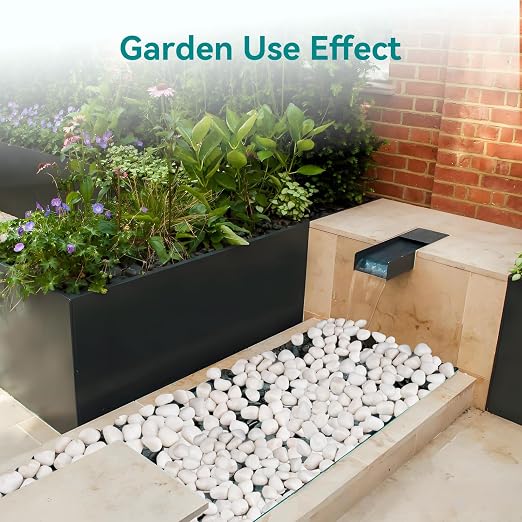 30 lbs White Rocks for Landscaping, 1-2 inch Decorative Rocks for Plants Indoor - Image 4