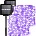 2 Pack Solar String Lights Outdoor, 33 Feet 100 LEDs 8 Modes Solar Fairy Lights by ALENEY