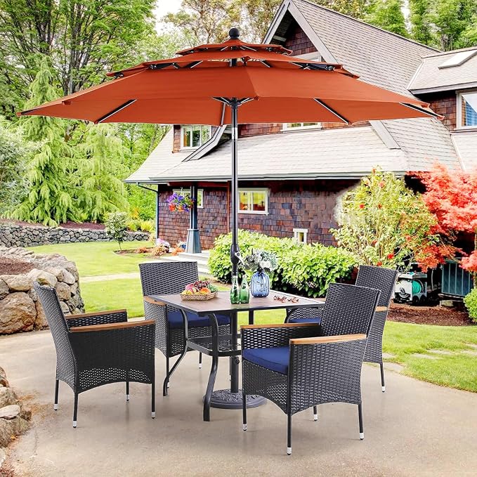 PHI VILLA 5pcs Patio Dining Set - Image 8