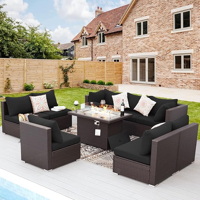 NICESOUL Modern Large Patio Furniture Set by NICESOUL