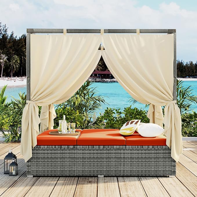 Outdoor Daybed Patio Lounge Bed - Image 5