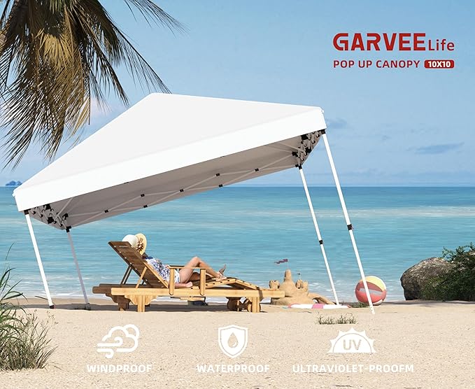 Garvee 10x10 Pop Up Canopy Tent, Heavy Duty Commercial Instant Shelter - Image 4