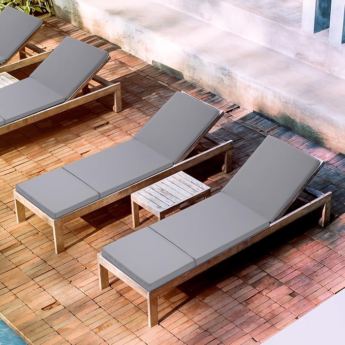 Pinkunn Chaise Lounge Cushion Waterproof Outdoor Lounge Chair Cushions 21 x 72 - Image 4