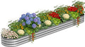 Galvanized Metal Raised Garden Bed Kit by Anmiro