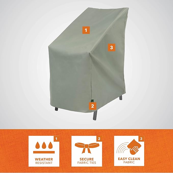 Modern Leisure Chalet Stackable/High Back Bar Chair Cover - Image 3