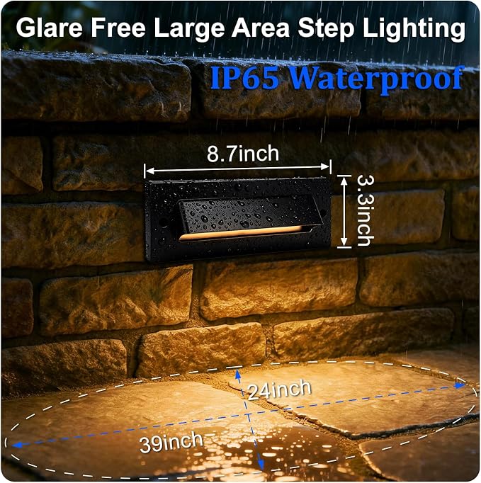 Outdoor Step Lights, 5W 12V Landscape LED RGB Color Changing Outdoor Low - Image 4