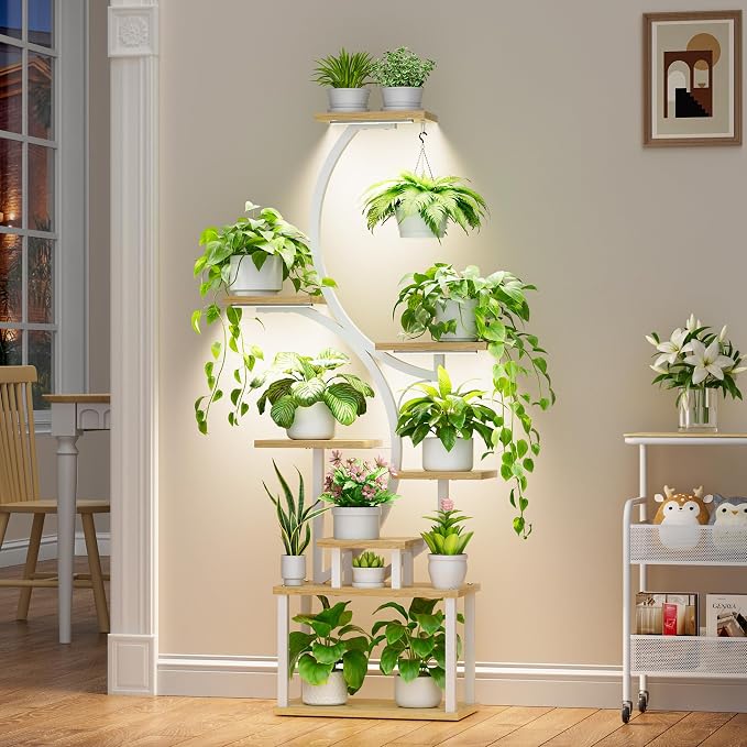 Plant Stand Indoor with Grow Lights - Image 2