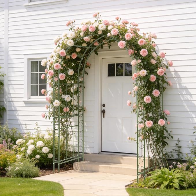 Outvita Garden Arch Arbor, Heavy Duty Metal Arbour Archway, Decorative Frame - Image 6