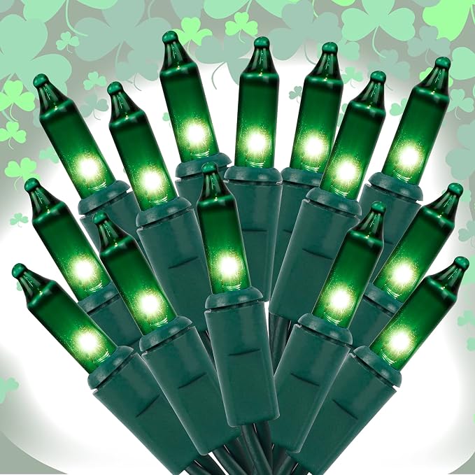 Christmas String Lights, 120V UL Certified Connectable St Patricks Day Tree - Image 8