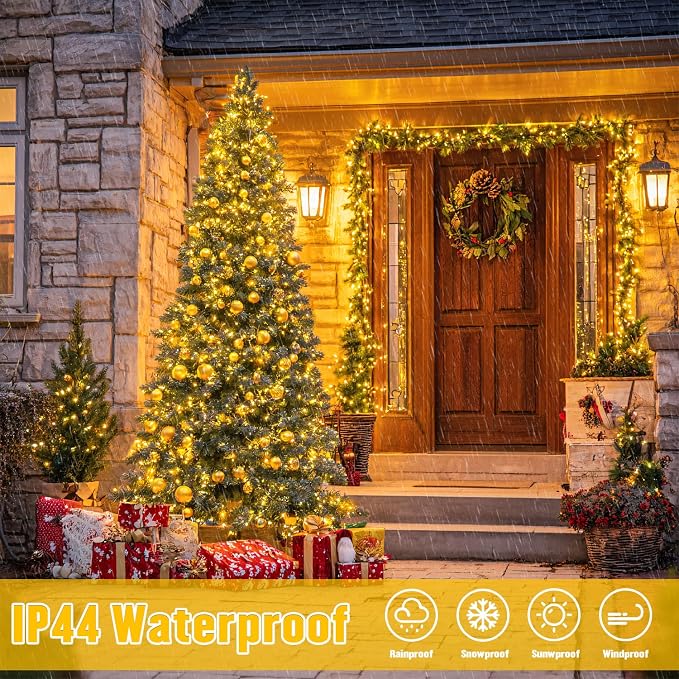 JMEXSUSS 2 Pack Solar String Lights Outdoor Waterproof, Total 66 FT 200 LED - Image 2