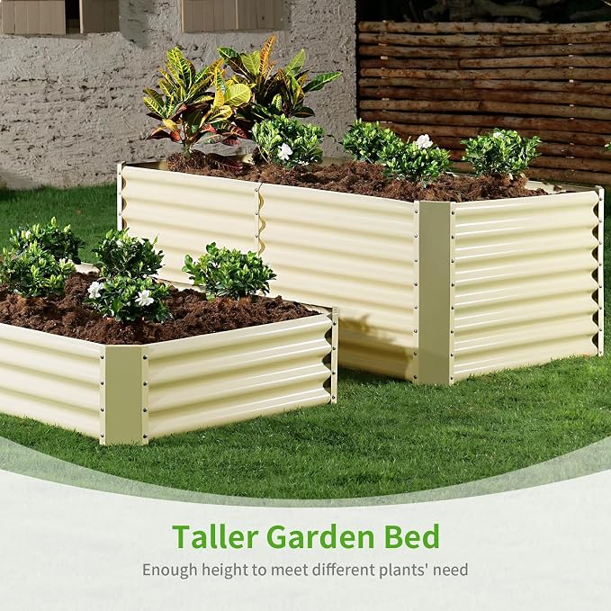 Land Guard 8×4×2ft Galvanized Raised Garden Bed, Planter Boxes Outdoor - Image 7