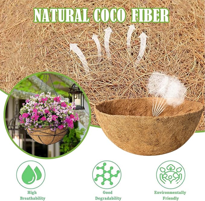 18 Inch Natural Coconut Fiber Liner - Image 3