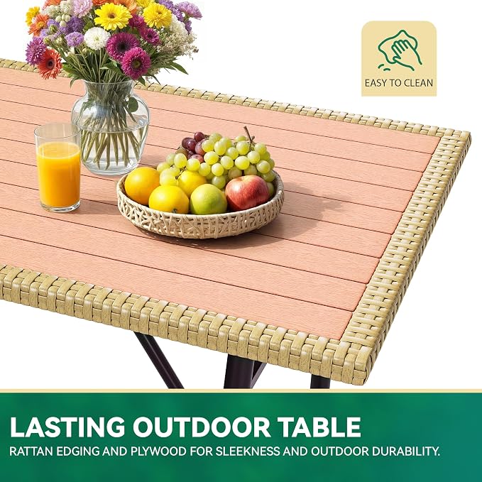 YITAHOME Patio Wicker L-Shaped Furniture Set, All-Weather Rattan Outdoor - Image 6