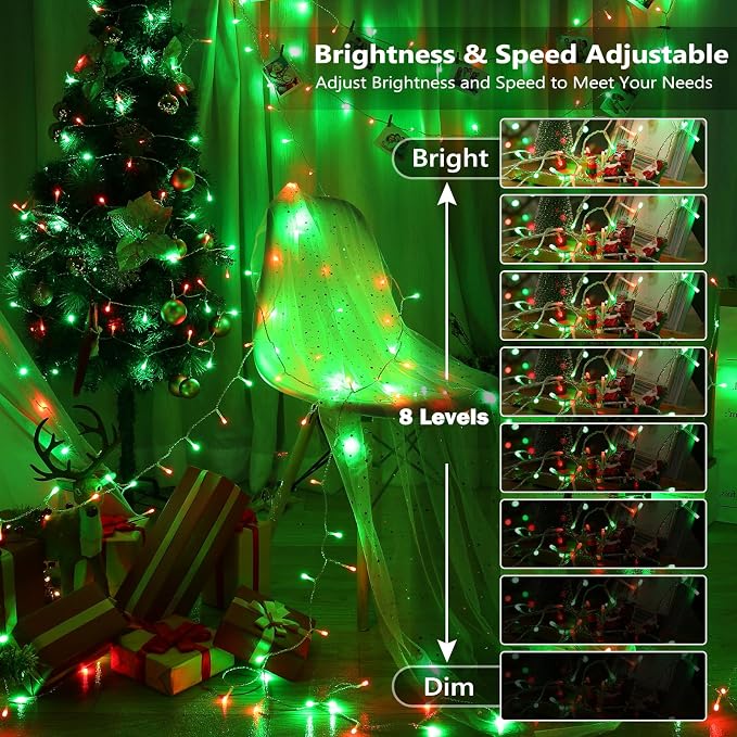 Brizled Color Changing String Lights, 33ft 100 LED Pasrel Easter Mini Lights - Image 7