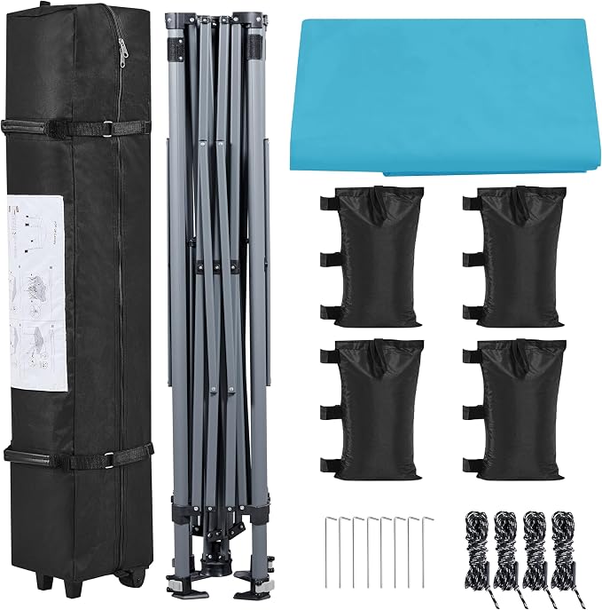 Yaheetech 10x10 1-Person Setup Pop Up Canopy Tent, Instant Portable Commercial - Image 7