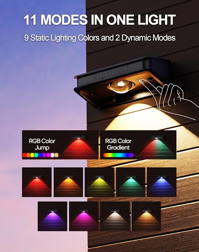 10 Pack Solar Fence Lights - Image 2