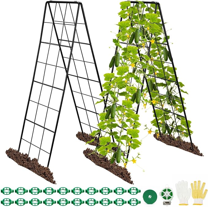2 Pack 50" Tall A Frame Trellis by HIHADUUM
