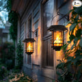 Otdair Solar Lanterns Outdoor Waterproof, 2 Pack Flickering Flames Wall Garden by Otdair