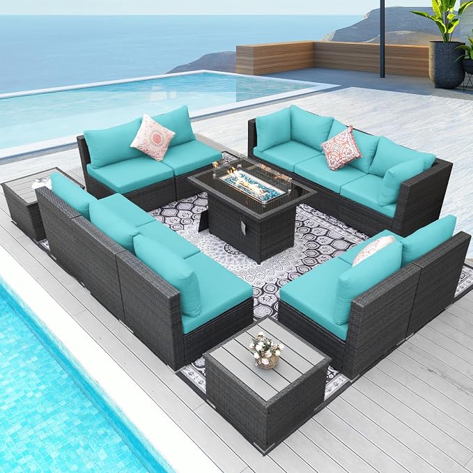 NICESOUL 13 Piece Outdoor Sectional Furniture - Image 2