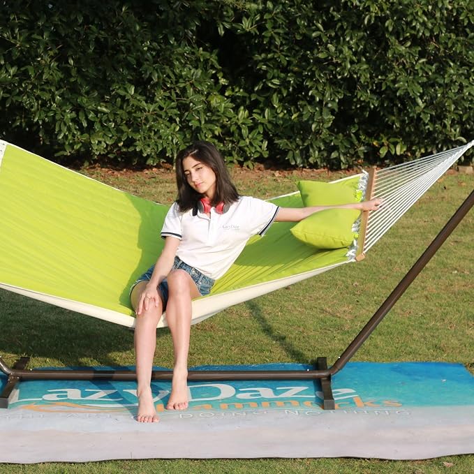 Lazy Daze Hammocks 12 FT Double Quilted Fabric Hammock - Image 2