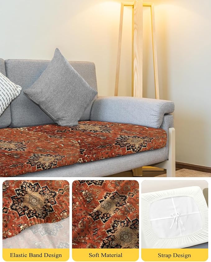 Southwest Stretch Couch Sofa Cushion Covers, Sectional/Individual/L/T Shape - Image 4