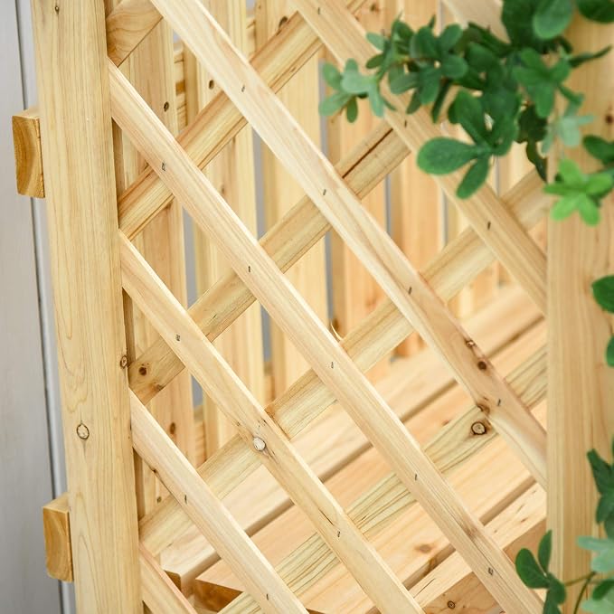 Outsunny Wooden Garden Arbor for Climbing Plants - Image 9