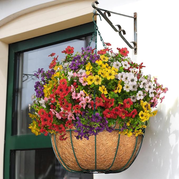 20 Bundles Artificial Flowers for Outdoors, UV Resistant Fake Plants Flowers - Image 5