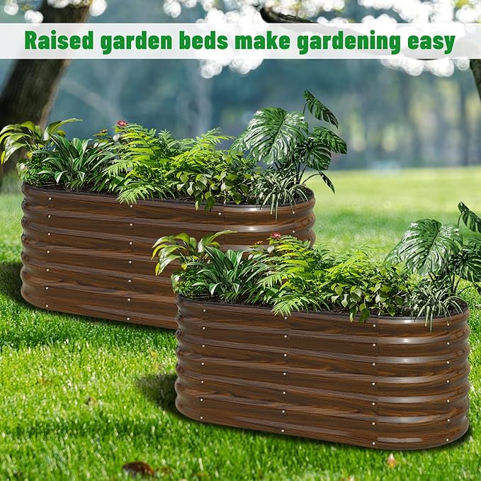SnugNiture Galvanized Steel Raised Garden Bed Kit, Flowers and Fruits - Image 7