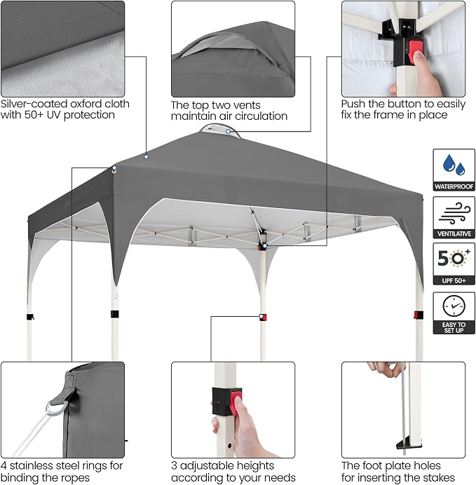 Yaheetech 10x10 Pop Up Canopy Tent - Image 3