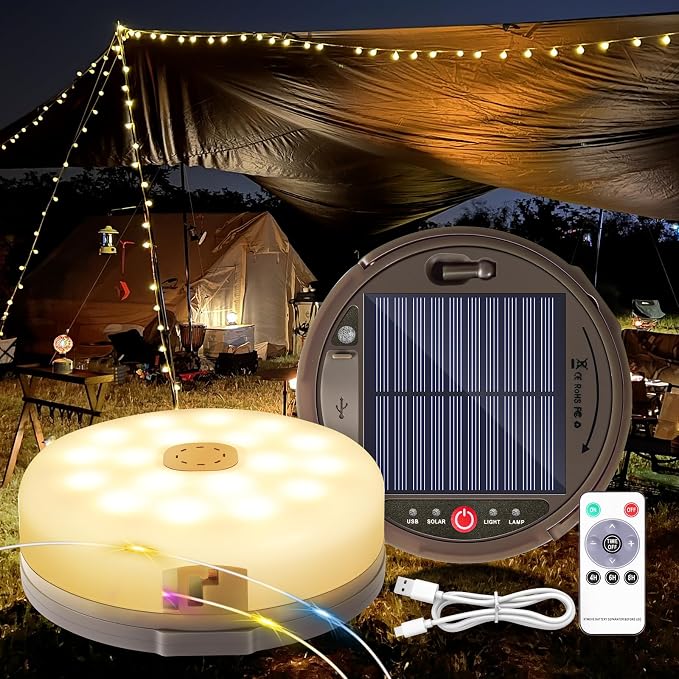 Outdoor Waterproof Portable Stowable String Light, 4 in 1 Retractable Camping - Image 2