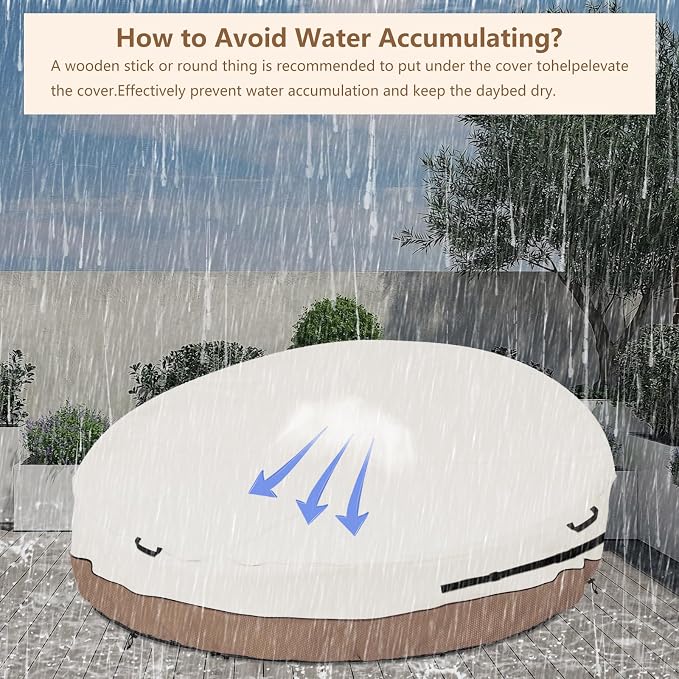 Heavy Duty 600D Waterproof Outdoor Daybed Cover - Image 5
