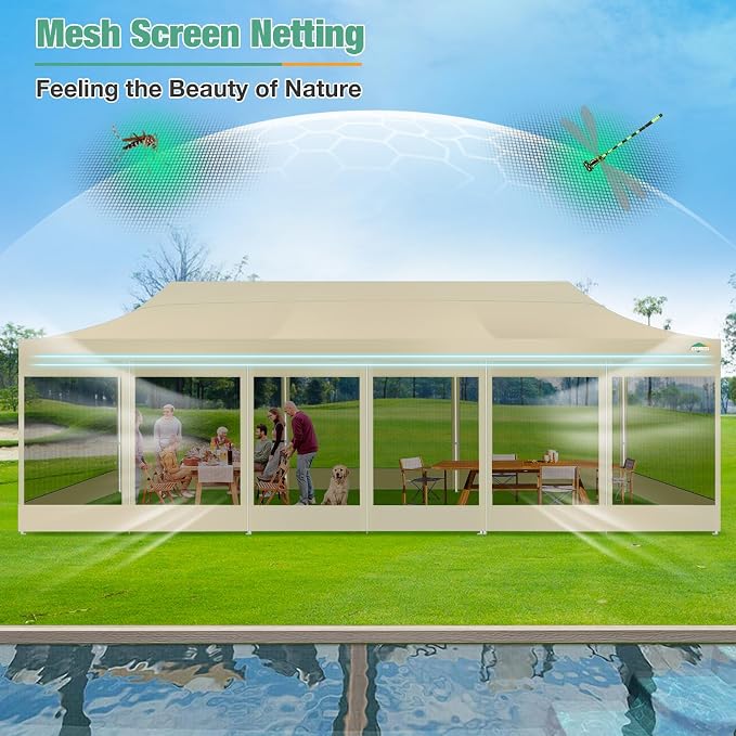 COBIZI 10x30 Canopy Tent, Heavy Duty Pop up Canopy - Image 3