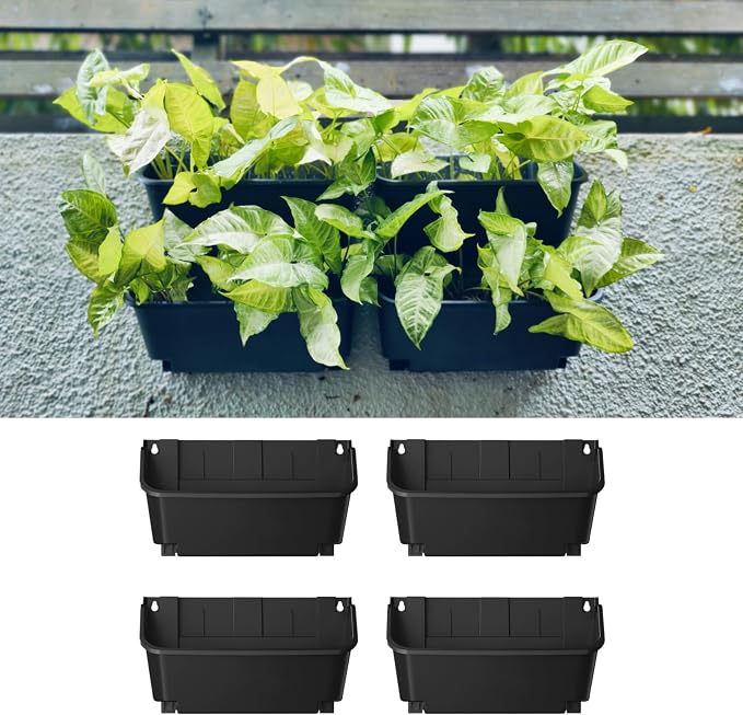 Maxona Black Color Vertical Garden Planter by Maxona