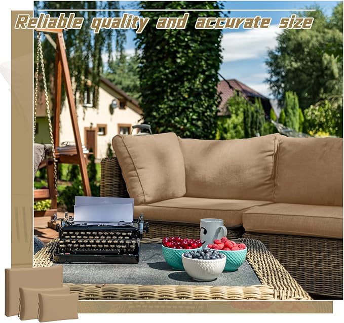 Patelai 11 Pcs Waterproof Patio Cushion Covers - Image 5