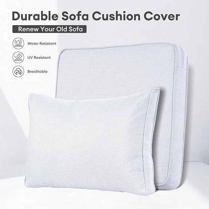 ovios Patio Cushion Covers, Waterproof Cushion Cover - Image 2