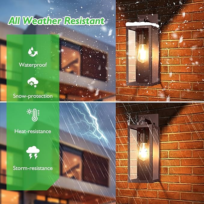 Large Size Outdoor Wall Light Fixture, Exterior Lighting Fixture Porch Sconce - Image 2