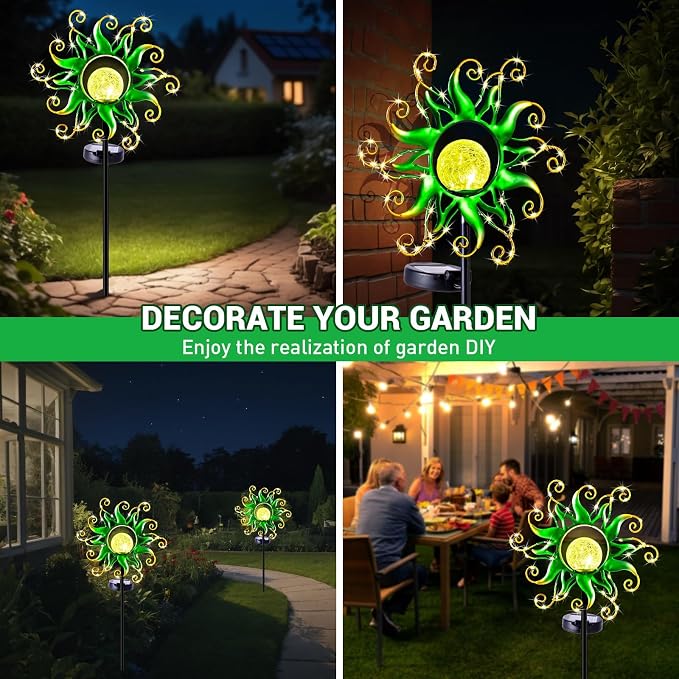 Solar Garden Lights Outdoor, Lawn Gardening Birthday Gifts - Image 9