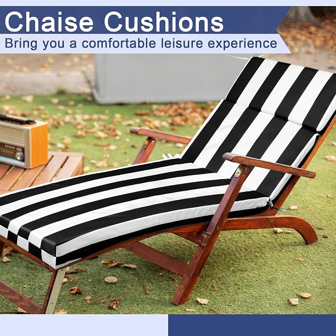 1 Pcs Indoor Outdoor Chaise Lounge Cushions Sponge Bench Outdoor Furniture - Image 6